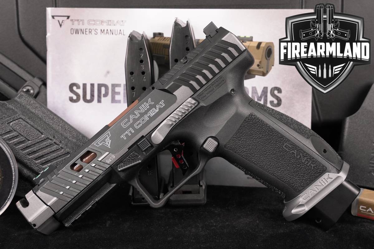 Canik TTI Combat Smoke 9mm Optics-Ready COMP 4.75" +3 MAGS, ORIG CASE