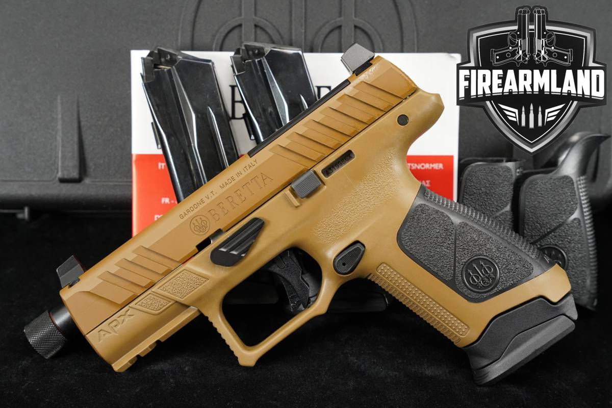 Beretta APX A1 Compact Tactical 9mm Optics-Ready 4.25" FDE APXA1 +3 MAGS
