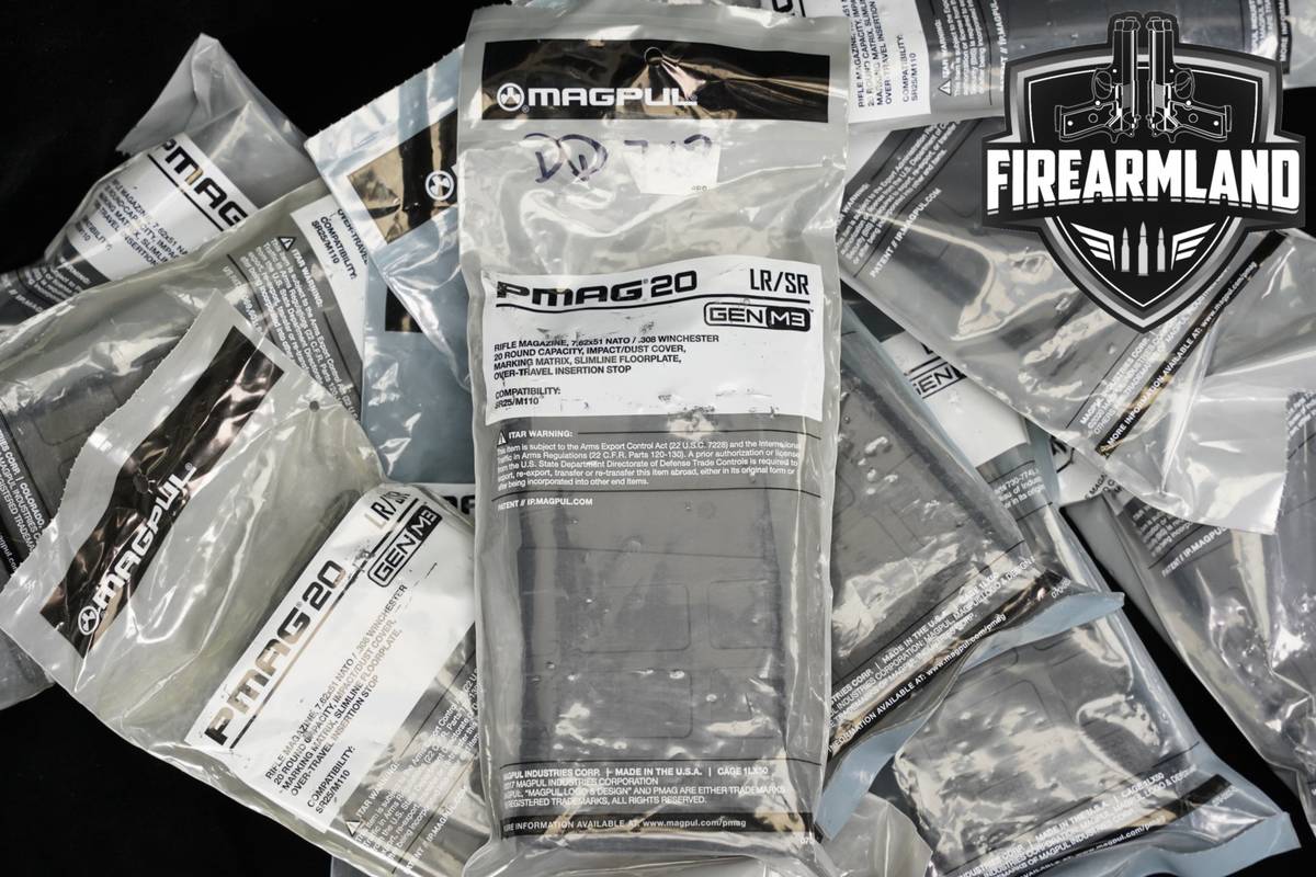 Magpul TEN (10) PMAG AR LR/SR 20 Round Magazines 7.62mm NATO AR10 Mags