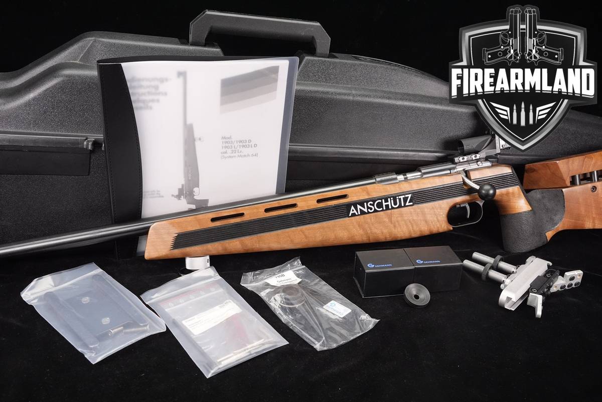 Anschutz Mod 1903 22LR 25.5 Walnut M1903 +CASE, EXTRAS