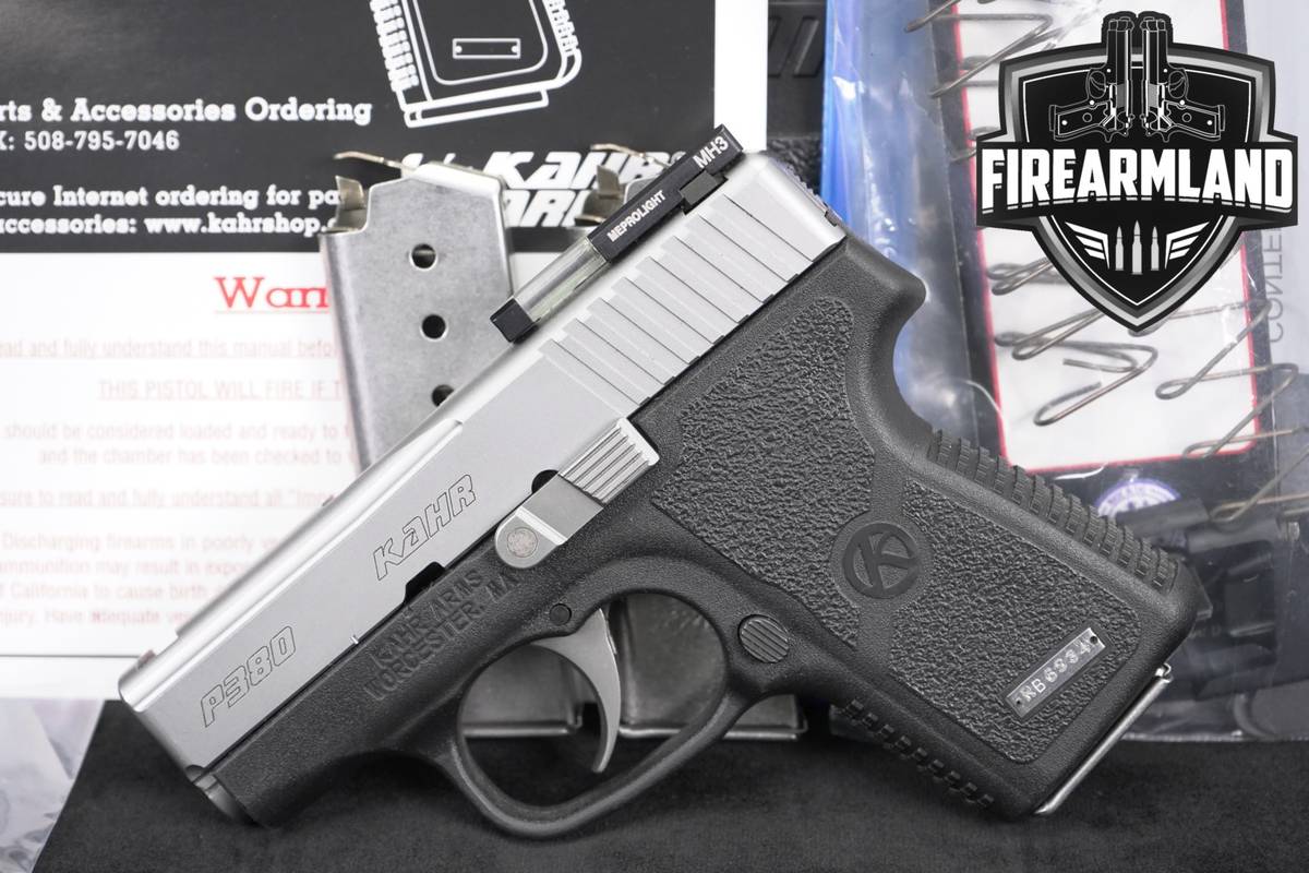 Kahr Arms P380 380 ACP 2.5" Two-Tone Stainless P +3 MAGS & ORIG CASE
