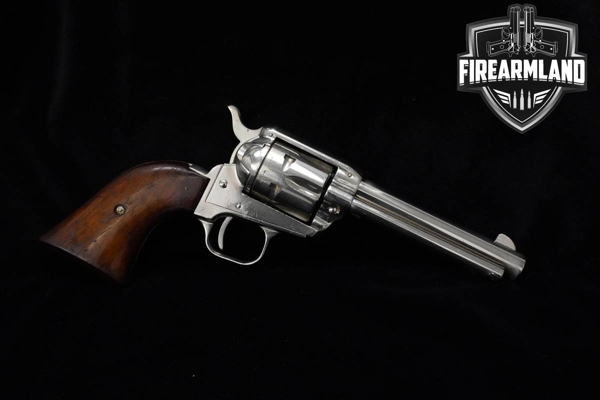 1968 Colt Single Action Frontier Scout 22LR 4.75" Nickel Plated Colt SAA