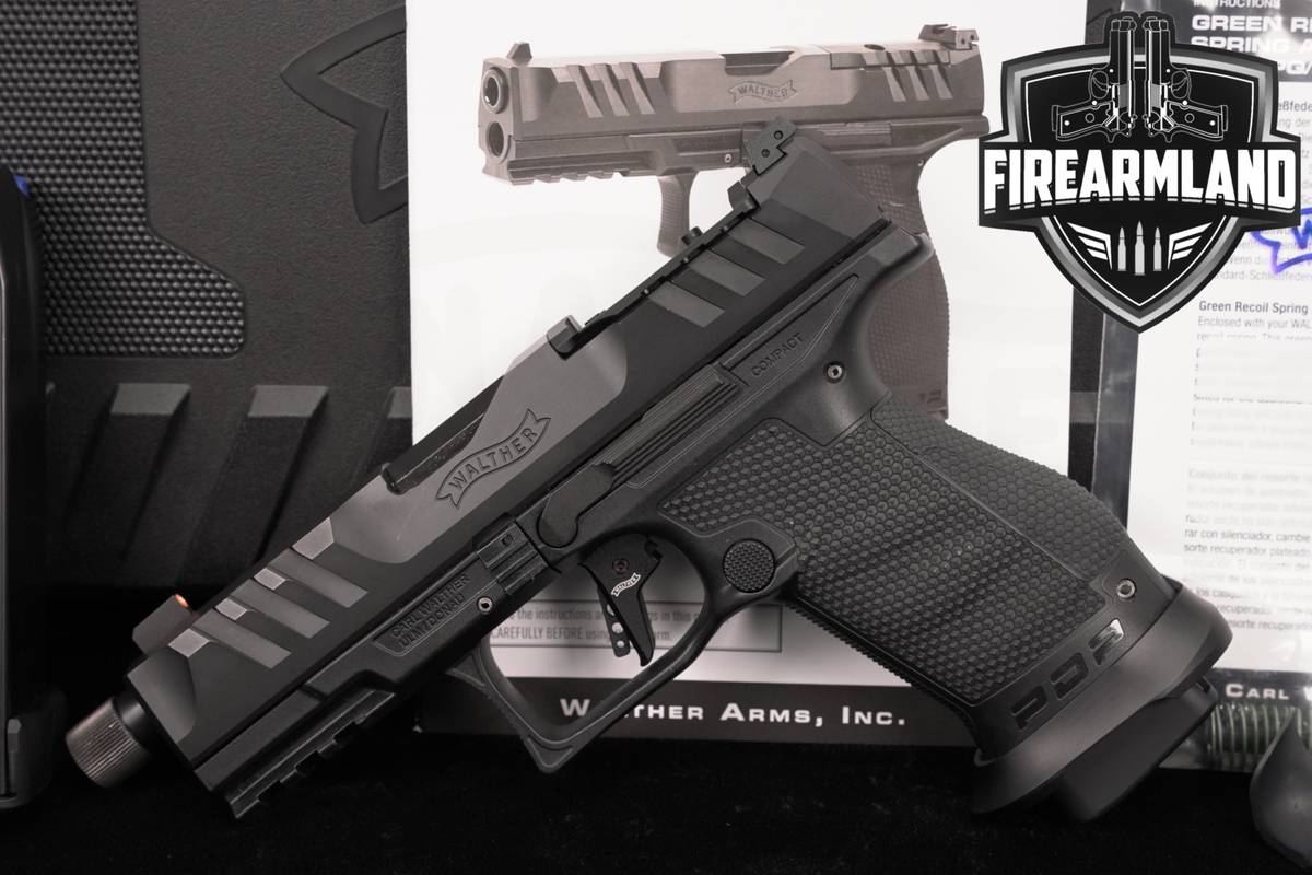 Walther PDP Pro SD Compact Optics-Ready 9mm THREADED +3 MAGS, CASE