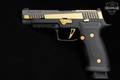 Sig Sauer P320 9mm Luger (9x19 Para) Black/Gold in Excellent Condition Image 3