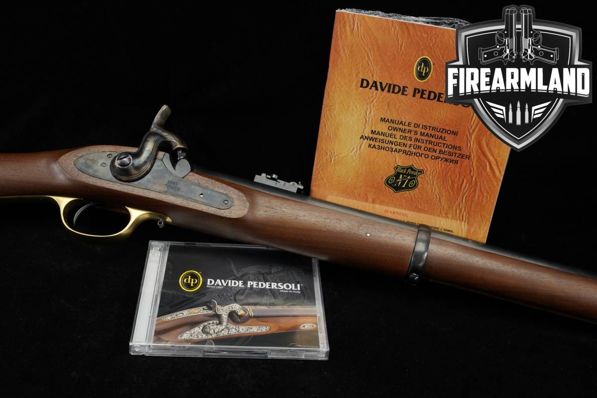 Pedersoli Enfield Musketoon P.1861 577 BPM 24" Blued Muzzleloader +ORIG BOX