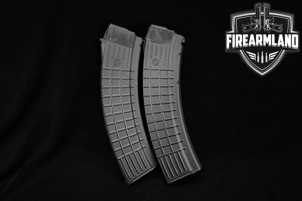 Arsenal TWO 2 Circle-10 AK-74 45-Rd Waffle Magazines 5.45x39 C10 AK74 Mags