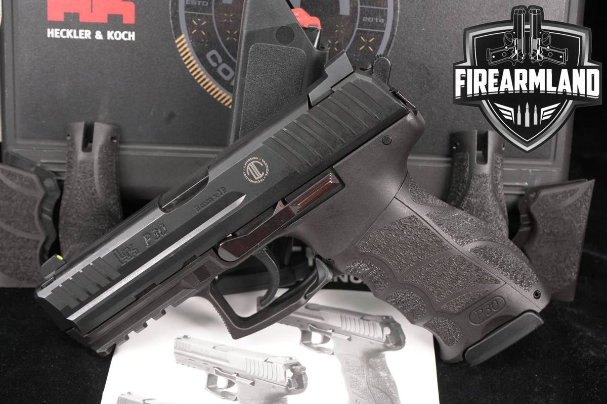 Heckler & Koch P30 V3 9mm H&K P-30 LANGDON TAC TRIGGER +2 MAGS & ORIG CASE