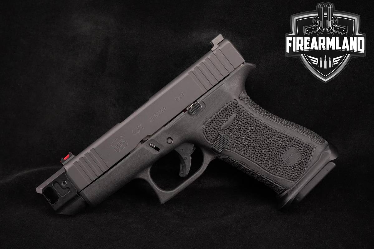 Glock 43X Slimline 9mm 3.41" G43X G43 X +EXTRA BARREL, 5 MAGS & OG CASE