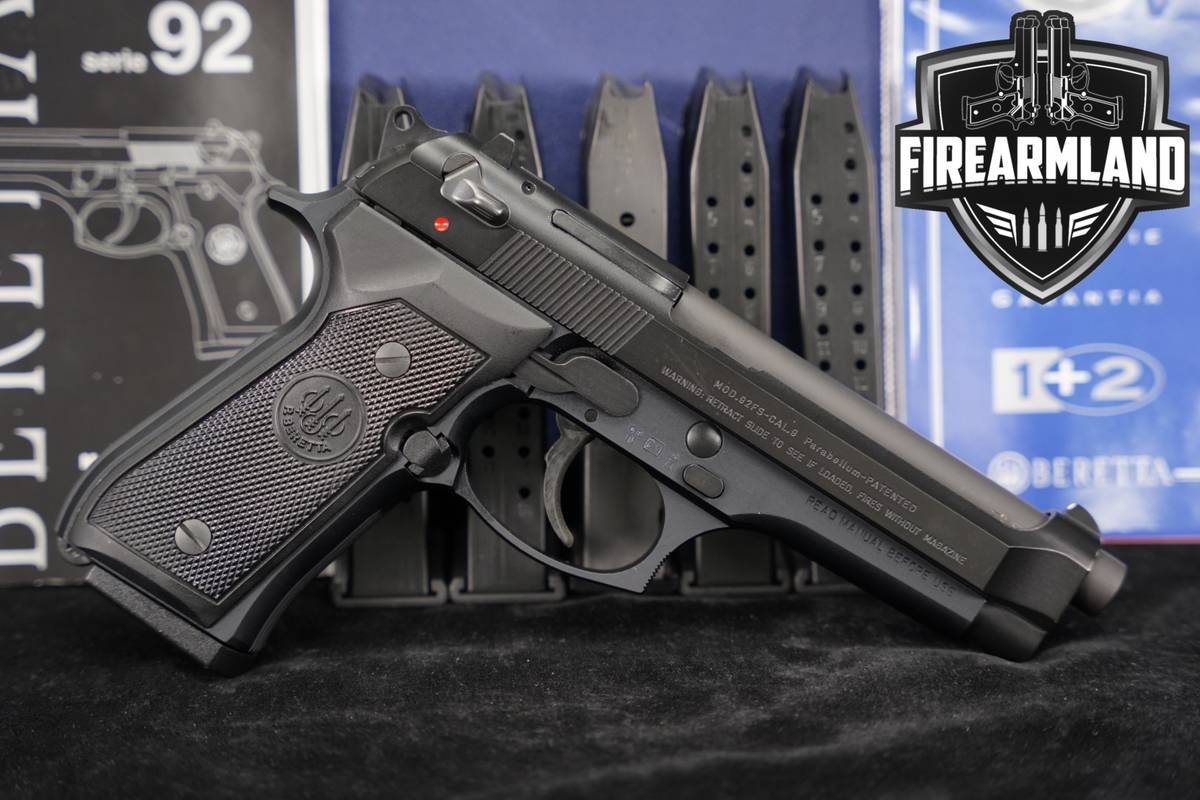 Beretta 92FS Type F 9mm 4.9" 92 FS +6 MAGS & ORIG CASE