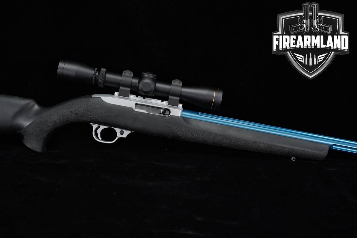 2006 Ruger 10/22 Carbine 22LR 16.12" Silver 10 22 1022 + Leupold Optic