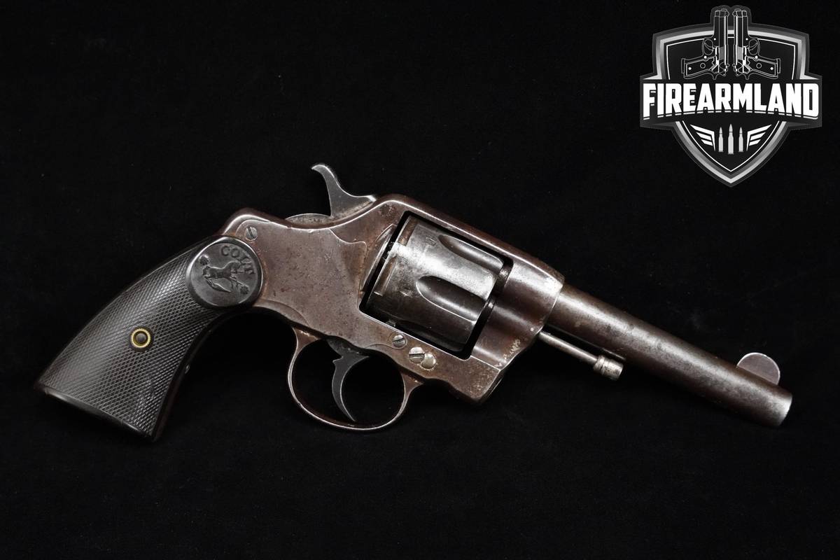 WW1 1904 Colt Model 1903 New Army 41-Colt 4.5" Nickel 1903 M1892 M1903 US