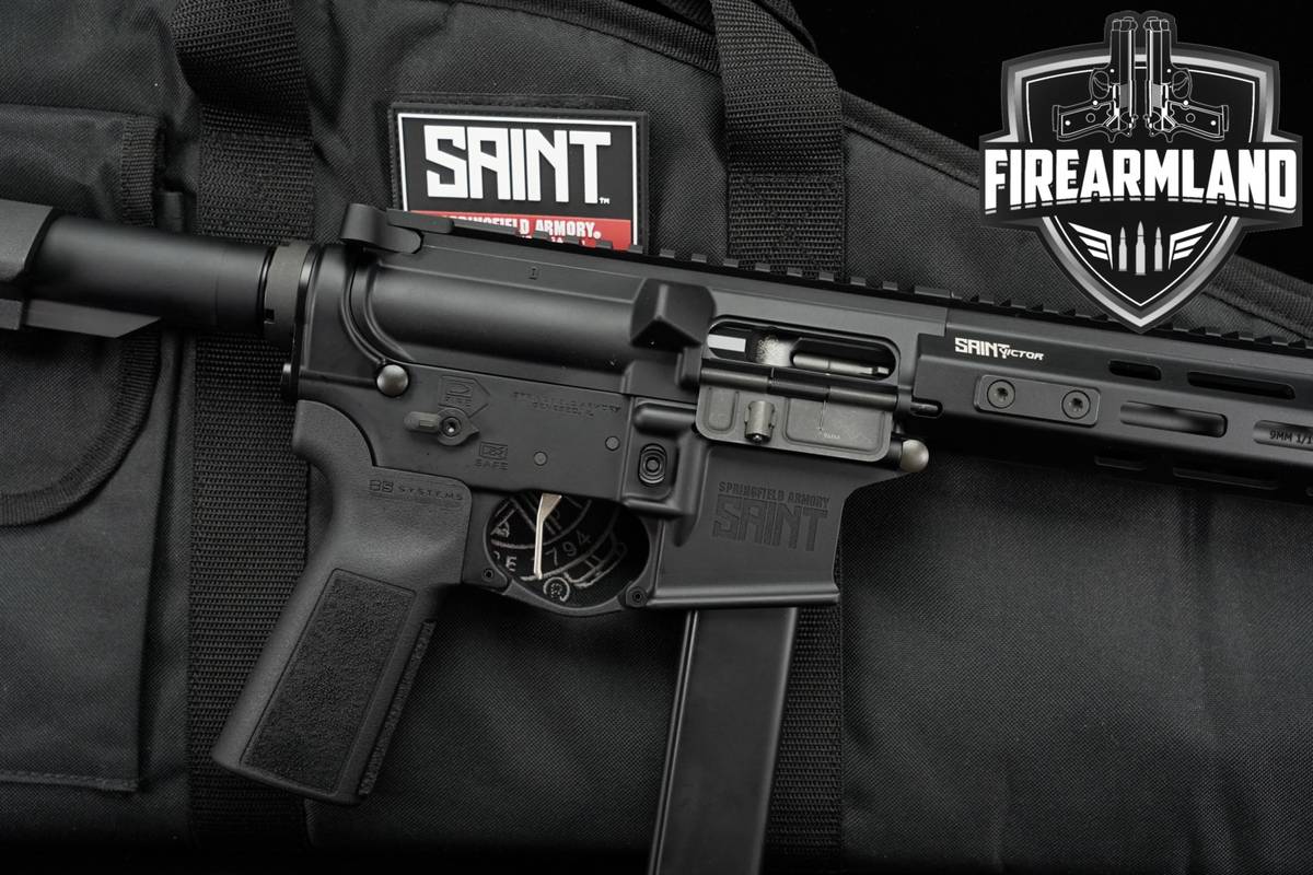 Springfield Armory SAINT Victor 9mm Pistol AR-9 AR9 8.5" SBA3 Brace