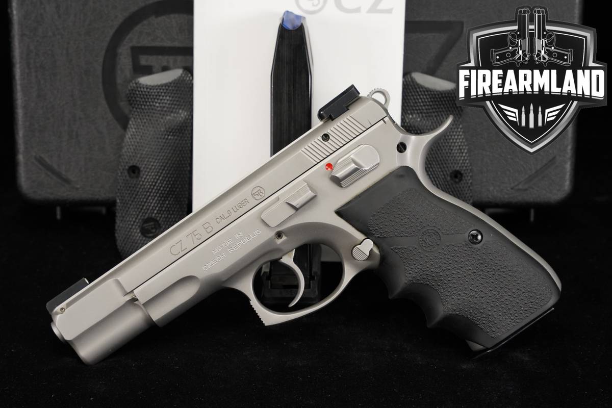 CZ 75 B Stainless 9mm 4.6 CZ75B 75B +2 MAGS & ORIG CASE
