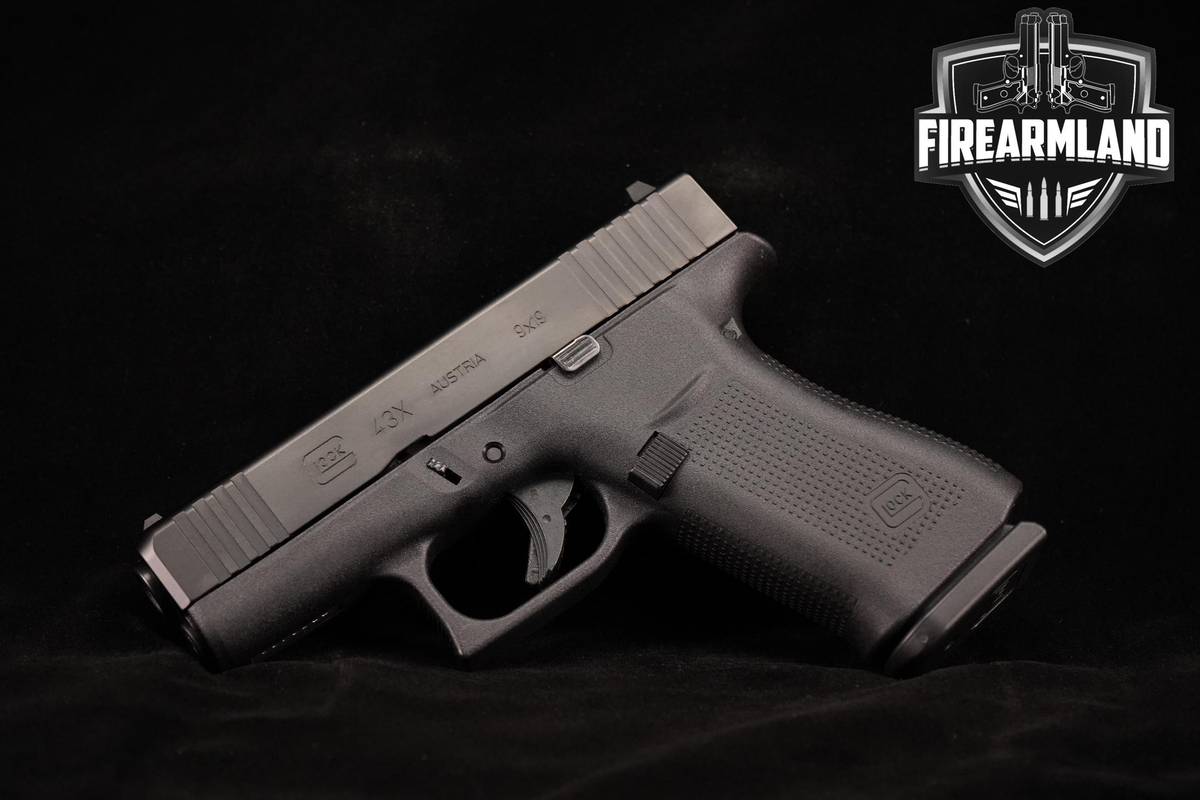 Glock 43X Slimline 9mm 3.41" G43X G43 X +2 MAGS & ORIG CASE