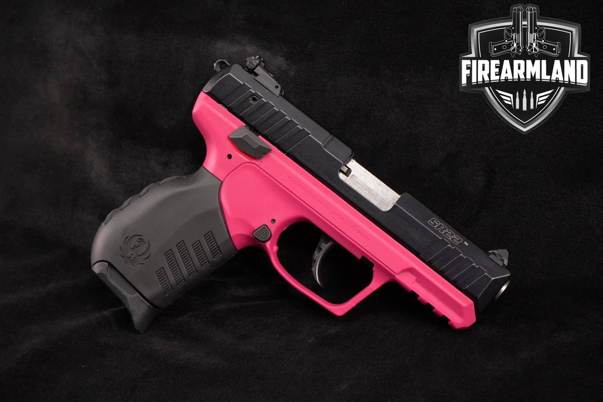 Ruger SR22 Pink Frame 22LR 3.5" SR-22 DA/SA +CASE