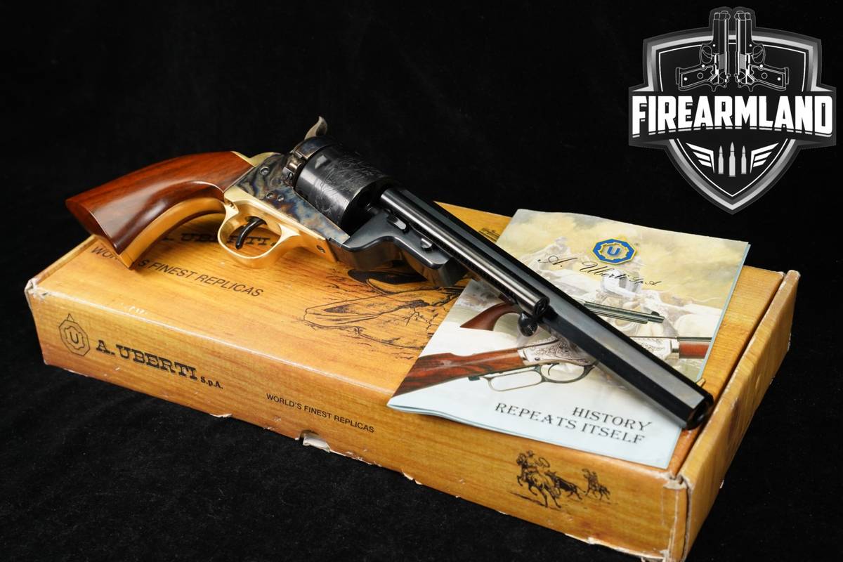 A Uberti 1851 Richards-Mason Navy 38 Special 7.5" OCTAGON BARREL +ORIG BOX