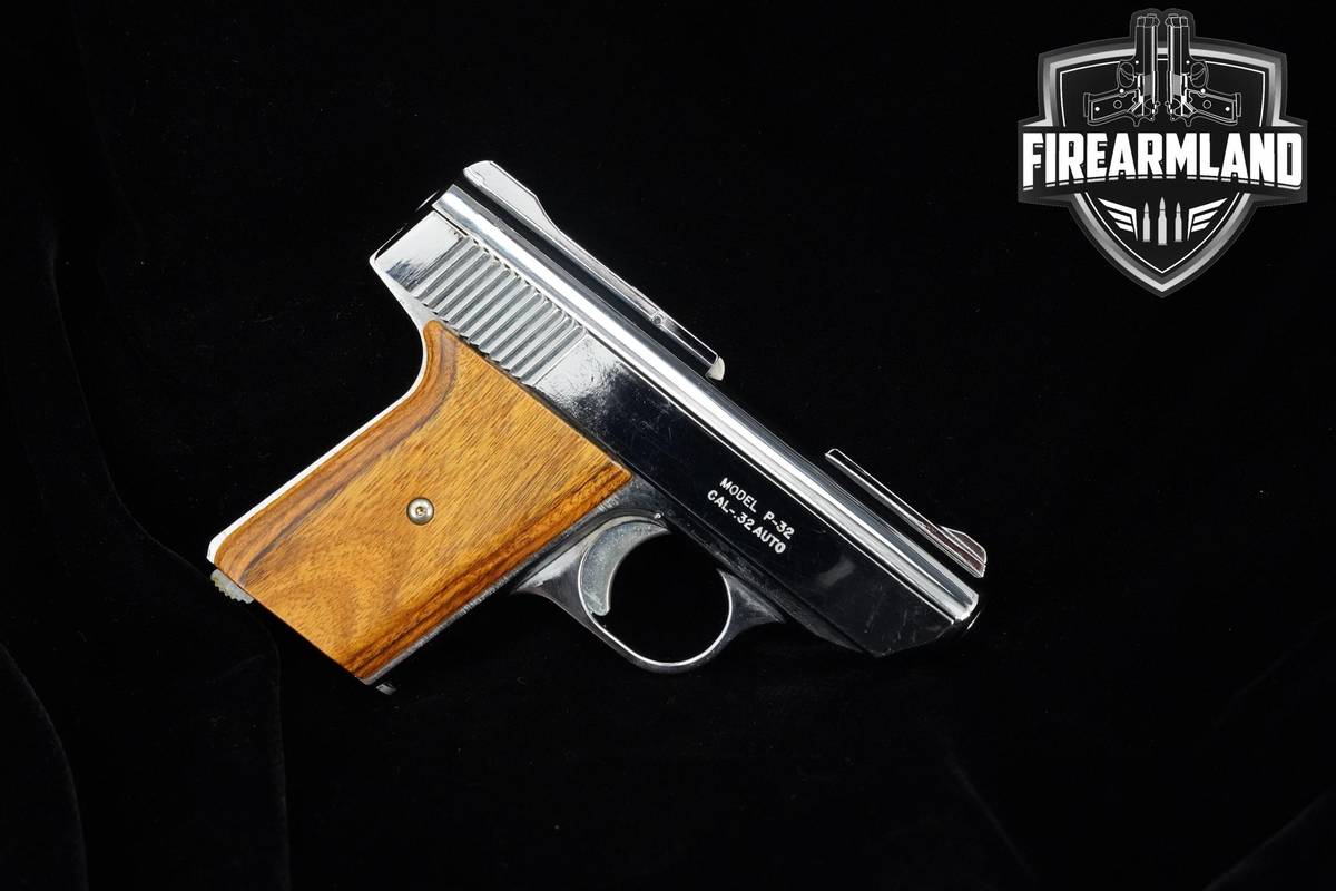Davis Industries P-32 32 ACP Nickel Finish Davis-Industries P-32 +ORIG BOX