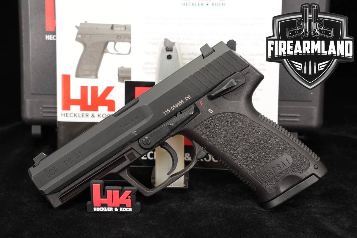 Heckler & Koch P8 A1 9mm H&K 4.25" +2 MAGS & ORIG CASE