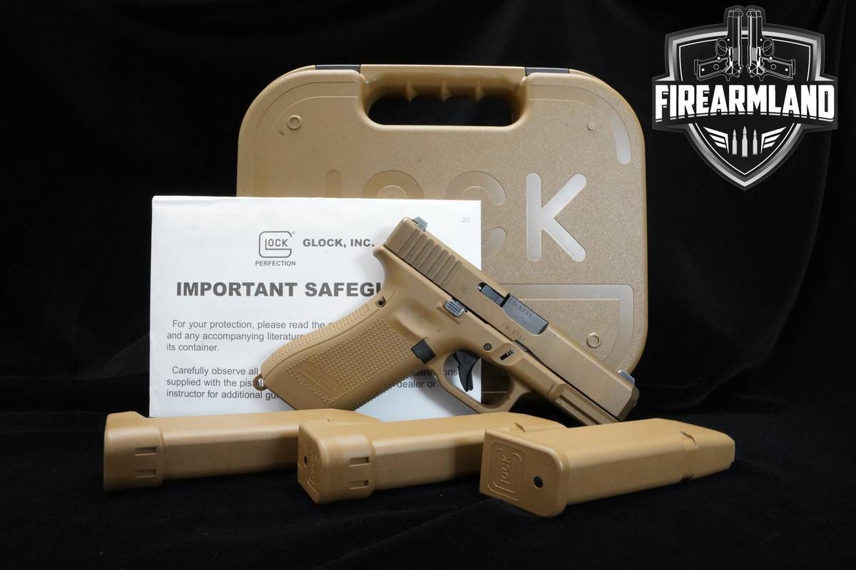 Glock 19X Crossover 9mm 4.02" Coyotte Tan Glock-19X 19-X 3 MAGS & ORIG CASE