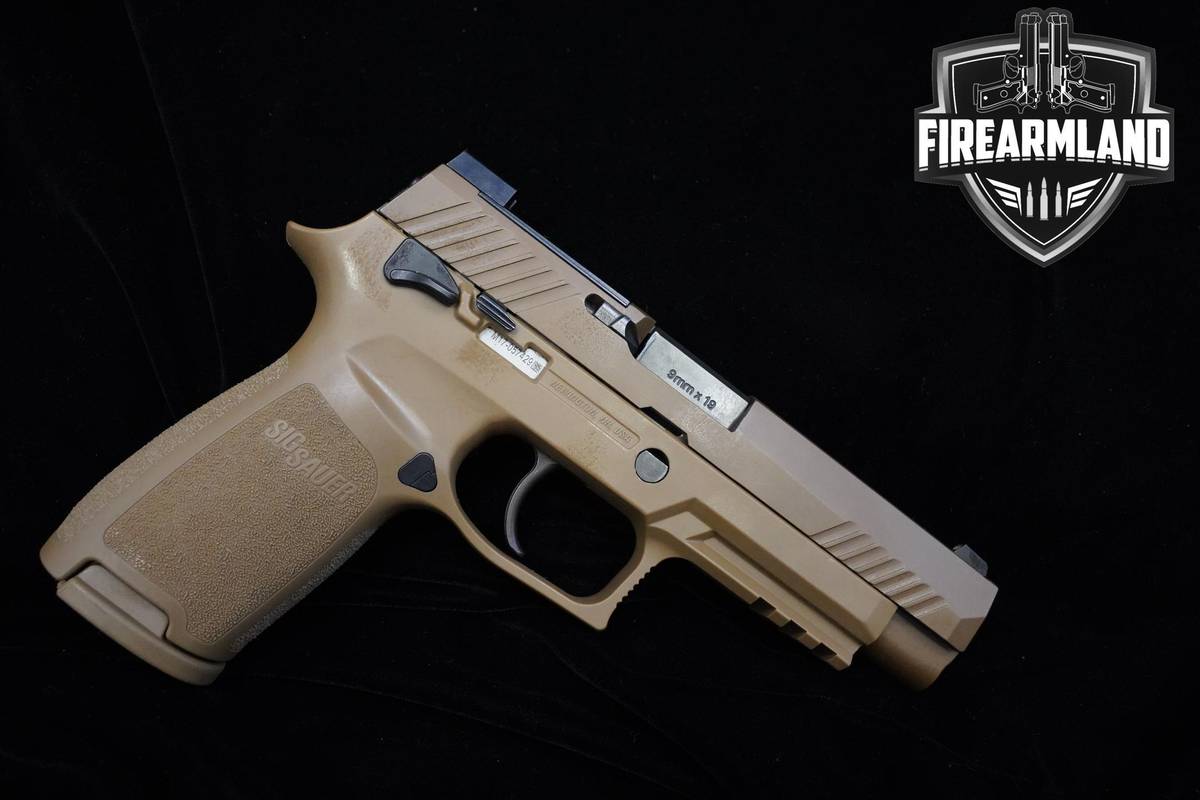 Sig Sauer P320 M17 9mm Coyote nPVD Sig-Sauer P320 P-320 +4 MAGS & ORIG CASE