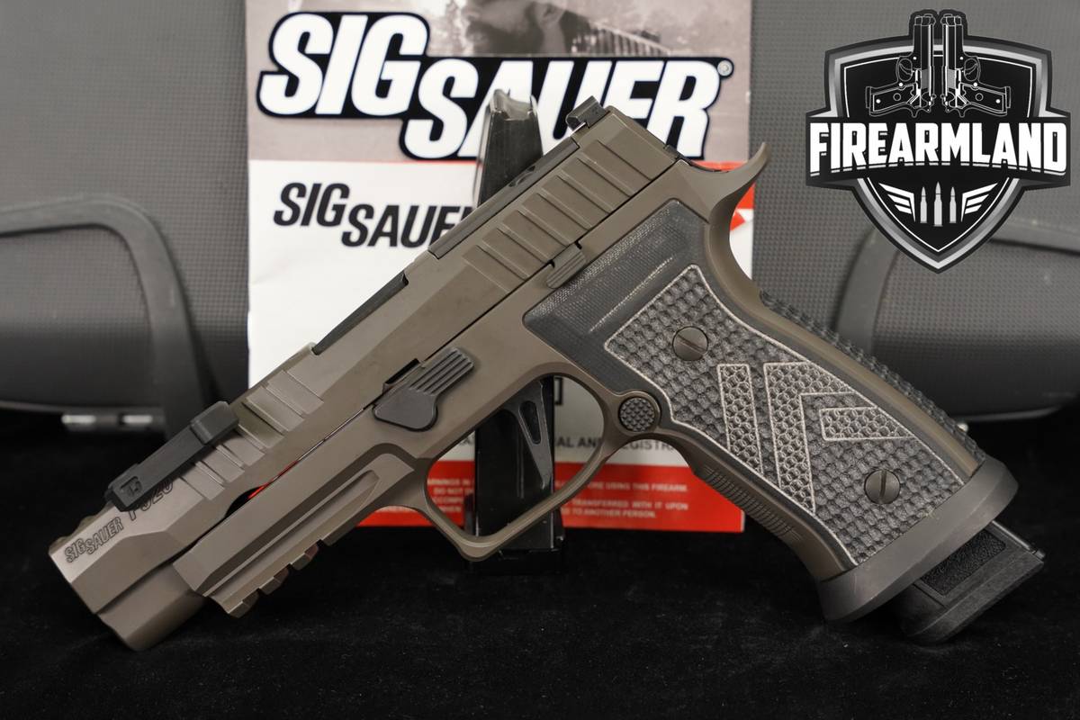 Sig Sauer P320-AXG Legion 9mm Optics-Ready COMP P-320 +2 MAGS, ORIG BOX
