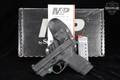 Smith & Wesson (S&W) M&P 45 Shield M2.0, No Thumb Safety, Crimson Trace Green Laser .45 ACP Black in Good Condition Image 2