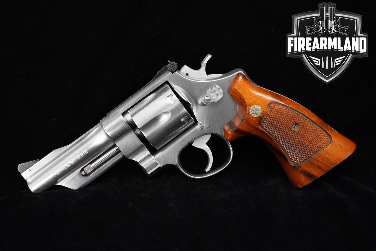 1985 Smith & Wesson S&W Model 624 44-Special 4" Stainless DA/SA M624