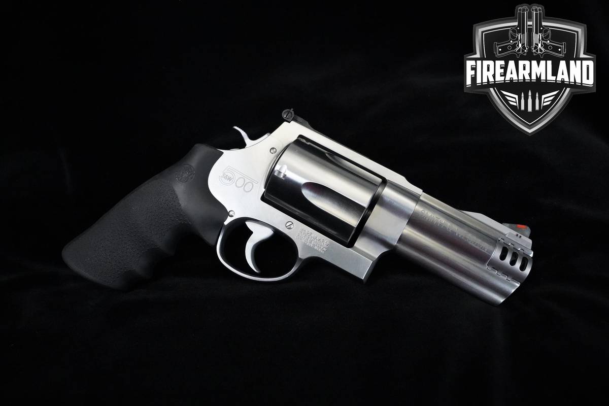 2007 Smith & Wesson (S&W) Model 500 S&W Magnum 4" Stainless Steel 500 DA/SA