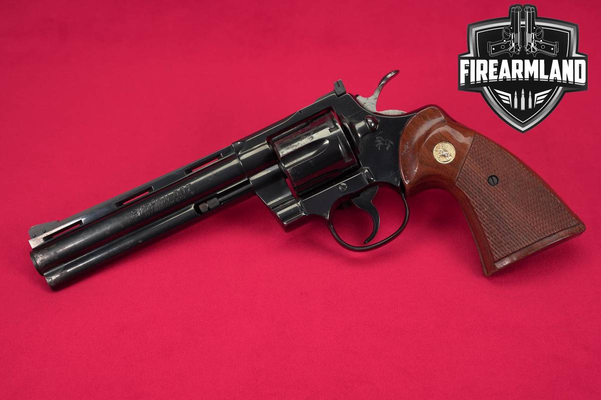 1979 Colt Python 357-Magnum 6" Royal Blue Snake-Gun DA/SA