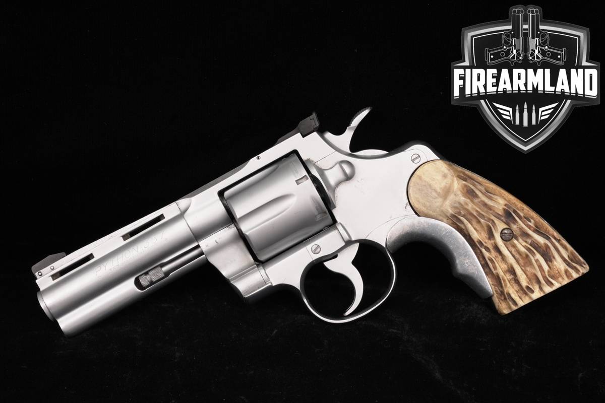 DESIRED 1966 Colt Python First‑Generation 357 Magnum 4" Stainless DA/SA