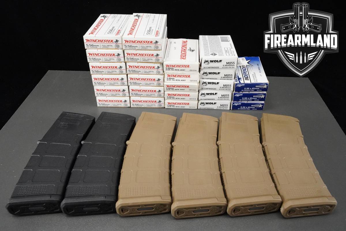 5.56x45 Ammo 5.56x45 Ammunition 500 ROUNDS +6 MAGS