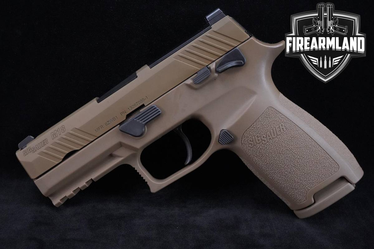 Sig Sauer M18 P320 9mm 3.75" Coyote Tan Sig-Sauer-M18-P320 +4 MAGS