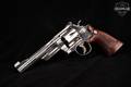Early 1980's Smith & Wesson (S&W) Model 27-2 2T .357 Mag. Nickel in Very Good Condition Image 2