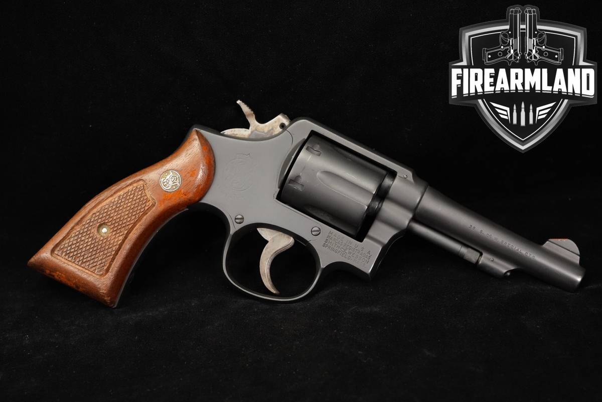 1966-1967 Smith & Wesson Model 10-5 S&W 38 Special 4" Blued DA/SA