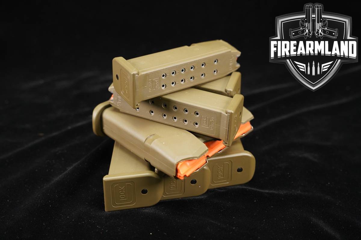 NINE (9) Glock 19 Gen5 G19 Gen 5 ODG 15rd Magazines 9mm Luger Mags