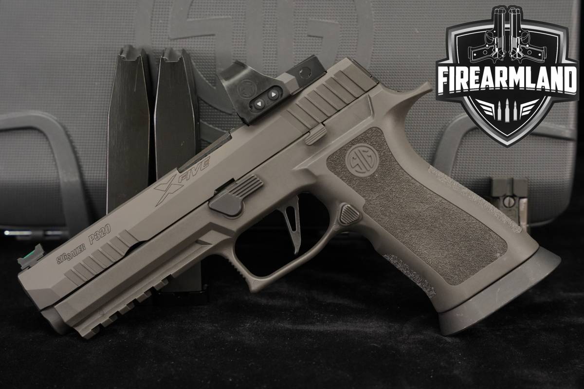 Sig Sauer P320 X-FIVE Legion R2 9mm P 320 +3 MAGS, ORIG CASE, ROMEO OPTICS