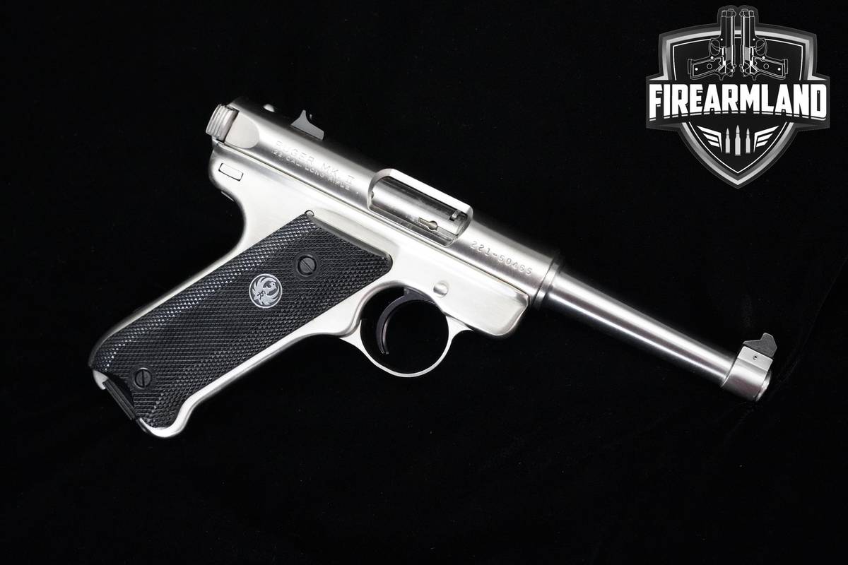 1995 Ruger Mark II 22LR Stainless Ruger-Mark II +2 MAGS & ORIG CASE