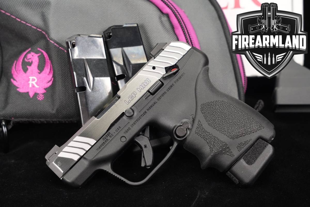 Ruger LCP MAX 380 ACP 2.8" Two-Tone Stainless +3 MAGS & ORIG BOX