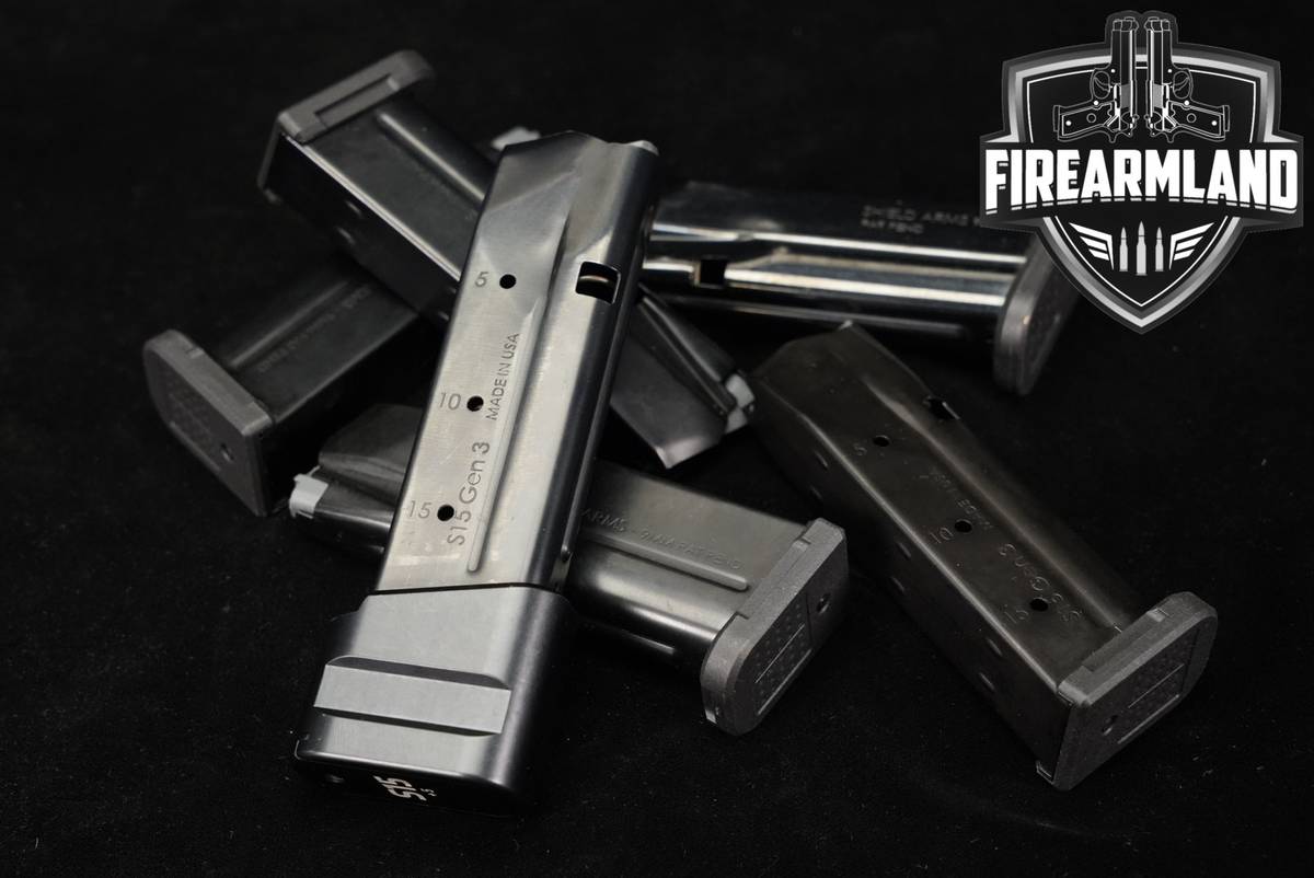 SIX (6) Shield Arms Glock 43X G43X S15 Magazines 9mm Luger S-15 Mags