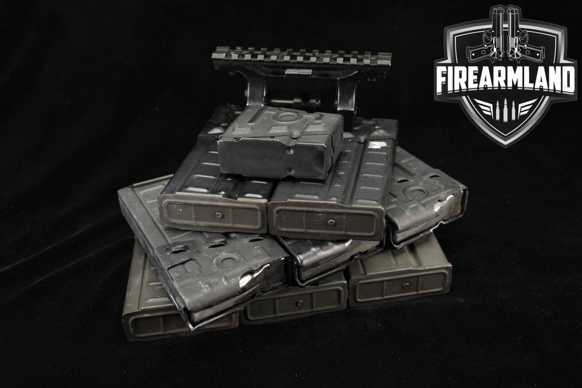 NINE (9) G3 Magazines W/ Claw Optic Mount 7.62mm G-3 Mags