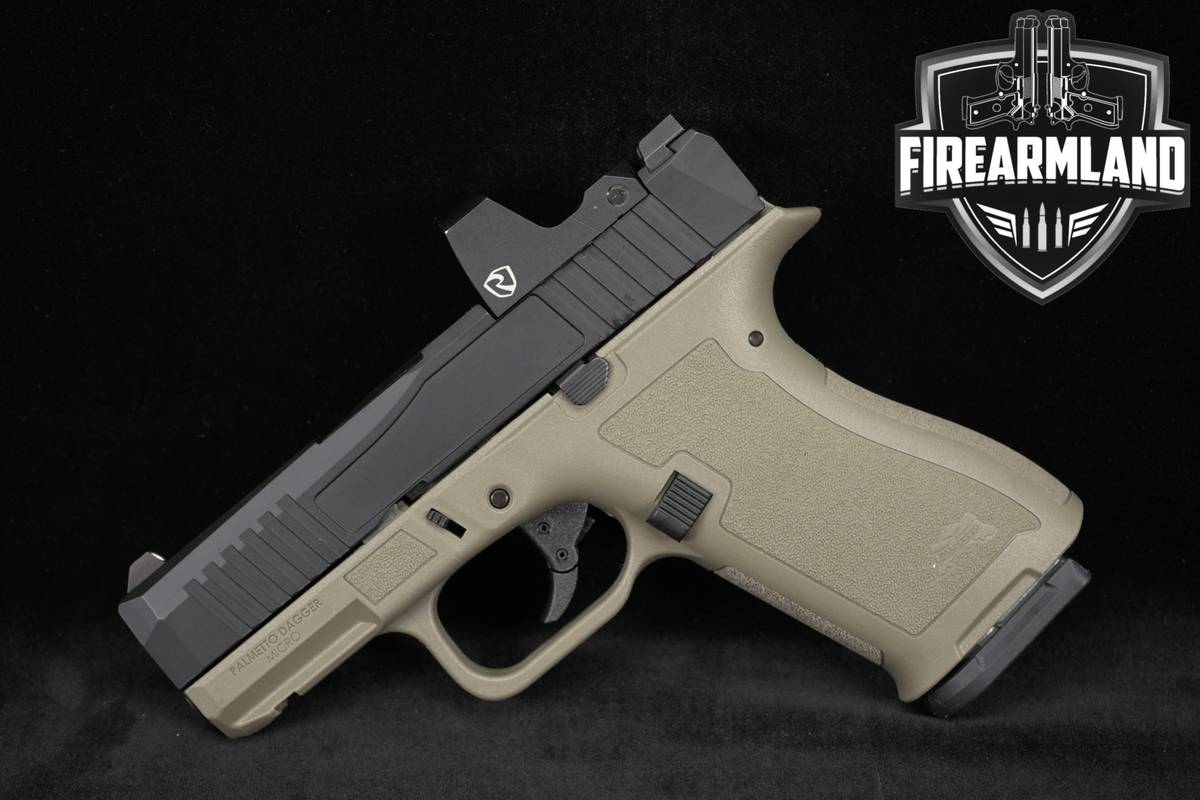 Palmetto State Armory PSA Dagger Micro 9mm 3.4" Two-Tone FDE +RITON OPTICS