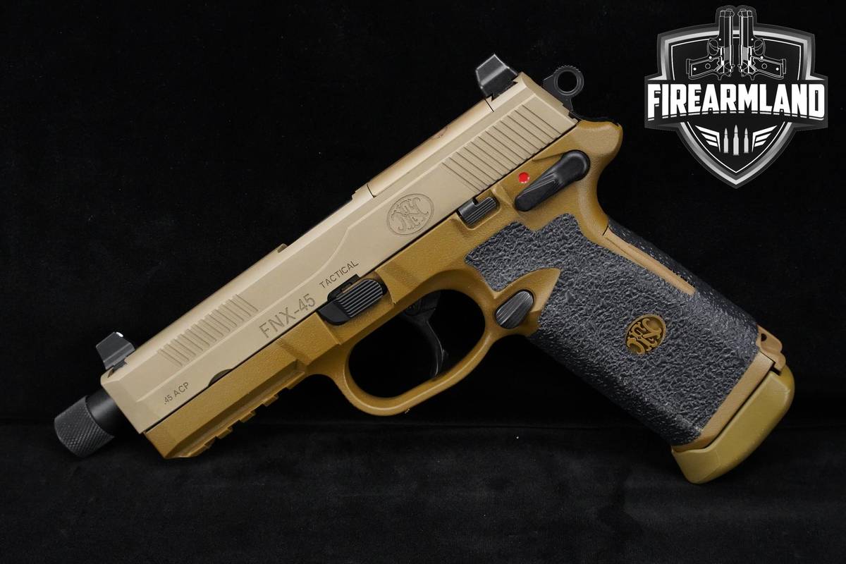 FN FNX-45 Tactical 45ACP 5.3" FDE FNX45 +4 MAGS & ORIG CASE