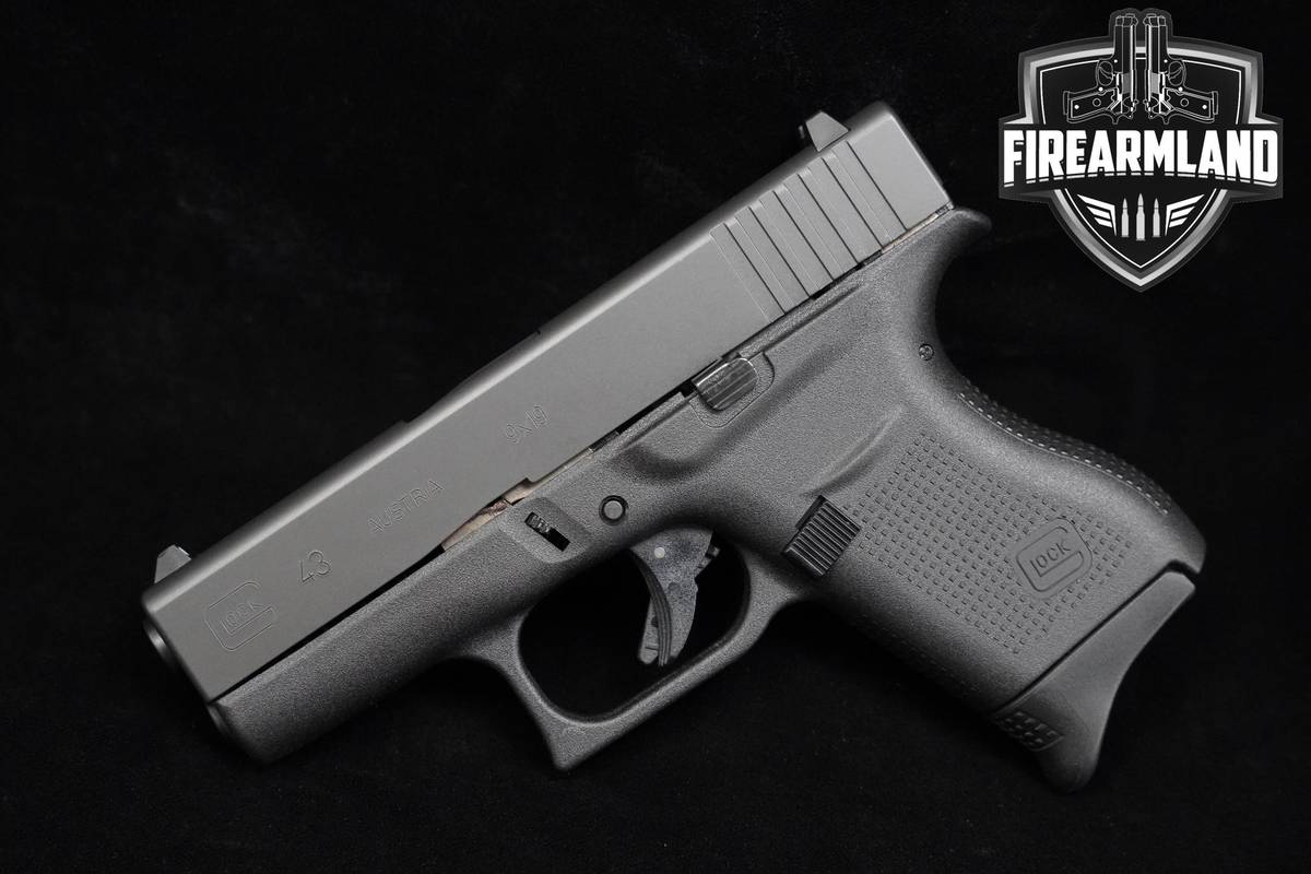 Glock 43 Slimline 9mm Glock-43 G43 +2 MAGS & ORIG CASE