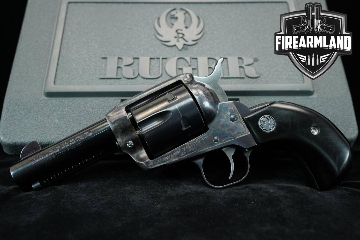 2002 Ruger Vaquero Birdshead Large-Frame 45 Colt 3.75" Revolver +ORIG CASE