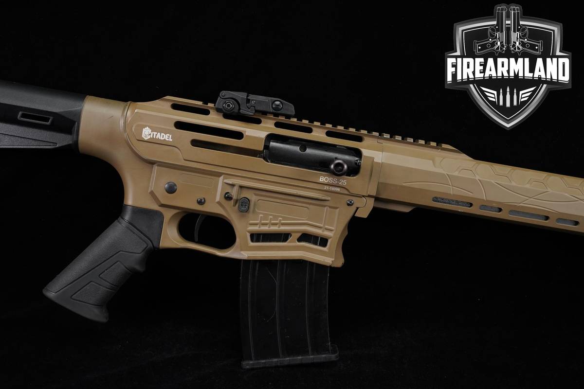 Citadel Boss-25 12-Gauge 18.75" FDE Boss25 Personal Defense Shotgun +2 MAGS