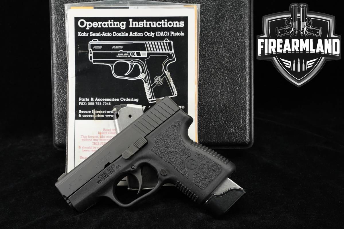 Kahr Arms PM9 Diamond Black 9mm 3" PM 9 +2 MAGS & ORIG CASE