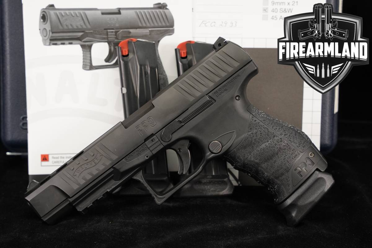 Walther PPQ M2 40 S&W 5" Long Slide +3 MAGS & ORIG CASE