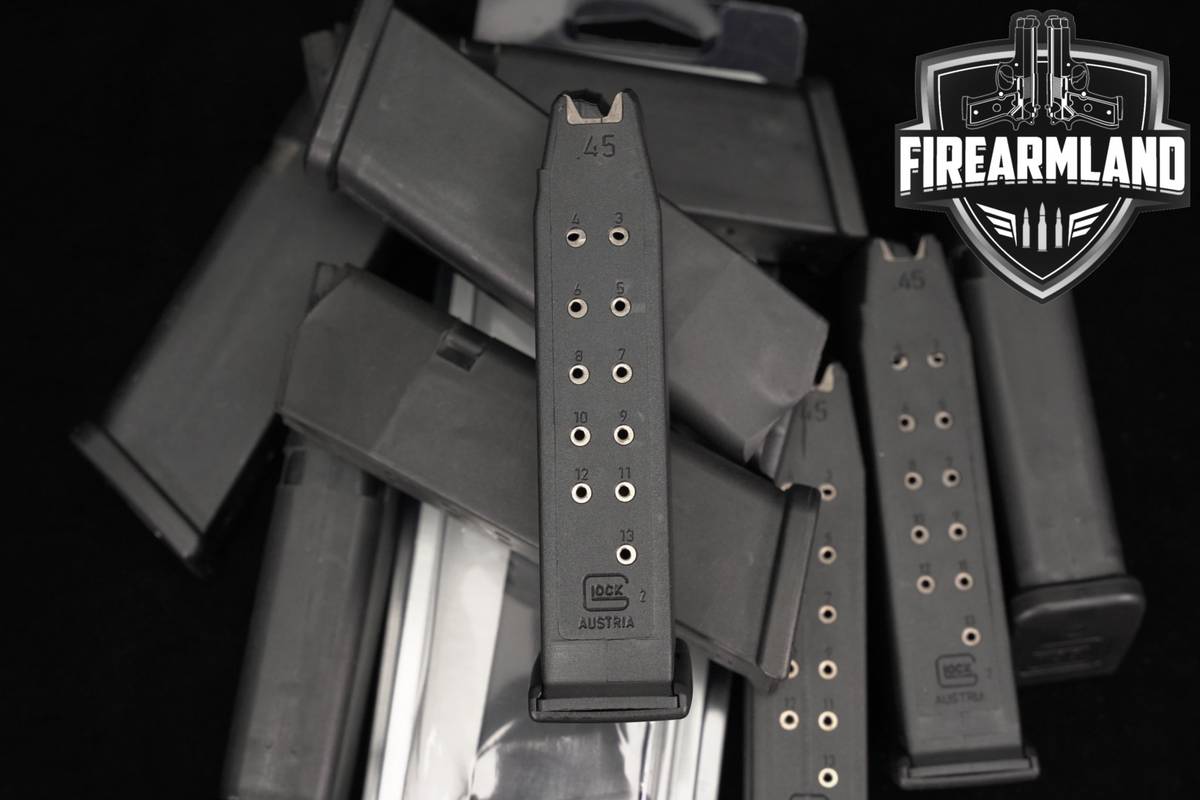 TEN (10) Glock 21 G21 13-Round Magazines .45 ACP Mags