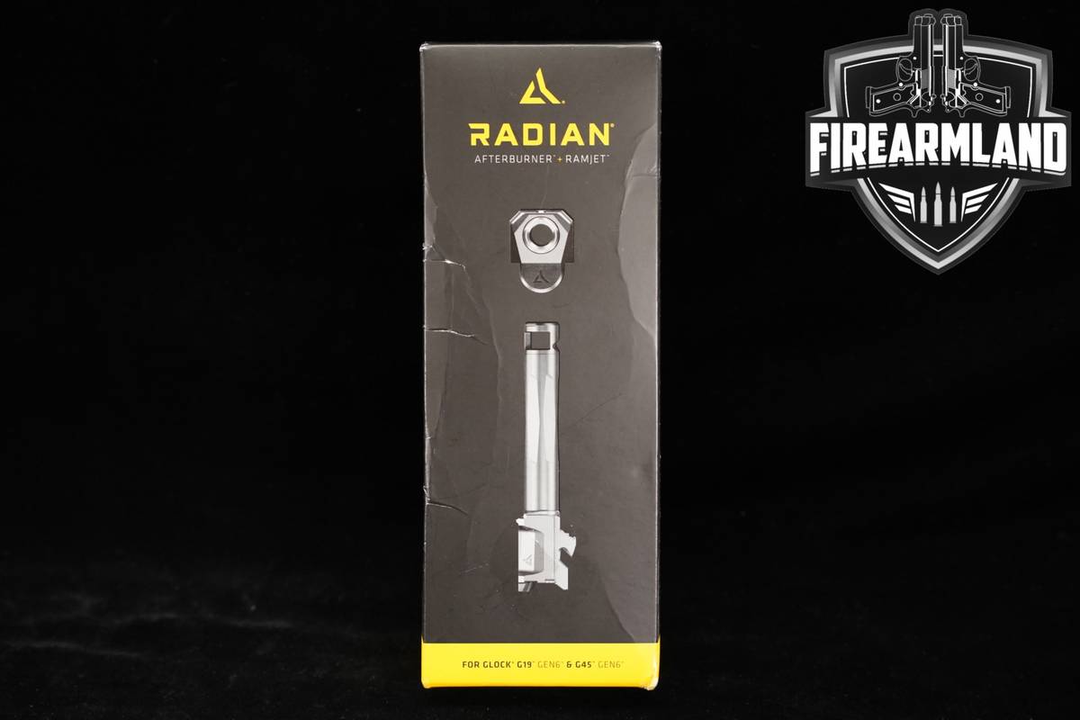 Radian Ramjet & Afterburner G19-G45 Gen6 9mm Luger Pistol Barrel +ORIG BOX