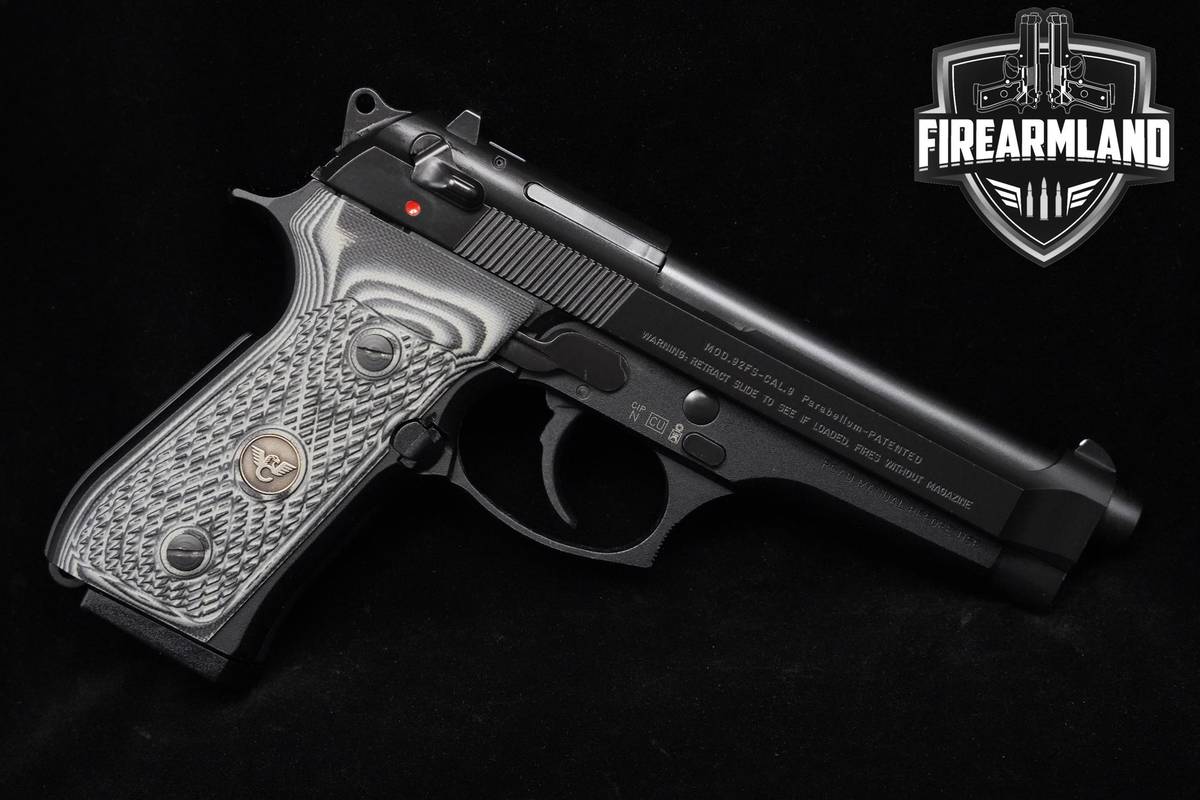 Beretta Model 92FS 9mm 5" Beretta 92-FS "M9" WILSON COMBAT GRIPS +3 MAGS